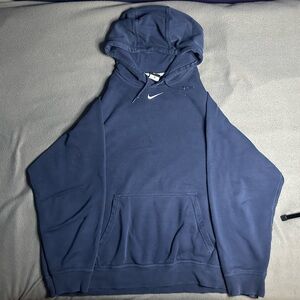 Men’s Nike Center Swoosh Navy Blue Hoodie